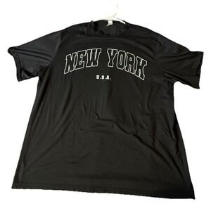 New York U.S.A. Graphic Unisex T-Shirt Unisex Black